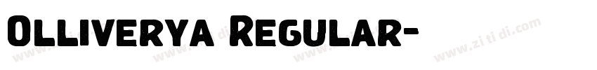 Olliverya Regular字体转换